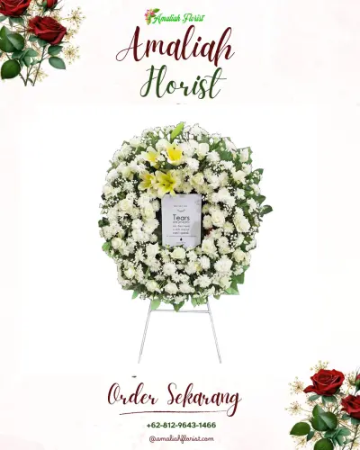 Krans Bunga Duka Cita di Beji